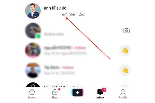 Nhấn giữ cuộc trò chuyện